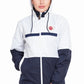 Equine Couture Ladies Marmara Rain Shell - Waterproof Breathable Riding Jacket with American Flag Emblem worn by woman