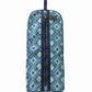 Equestrian Bridle Bag - Protective Horse Tack Storage Bag with Full Zipper & Top Handle - Equine Couture Artemis in blue geometric pattern