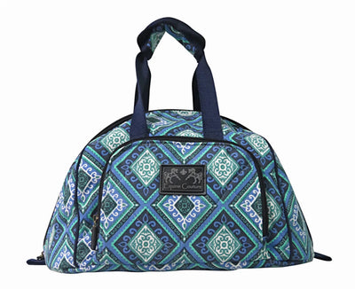 Equine Couture Artemis Helmet Bag - Padded Riding Hat Carrier with, Ec navy/white/royal blue/1