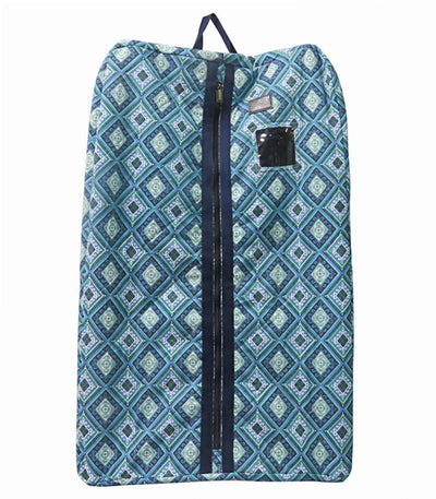 Equestrian Garment Bag, Show Coat & Shirt Storage Bag with Full Zipper, Ec navy/white/royal blue/1