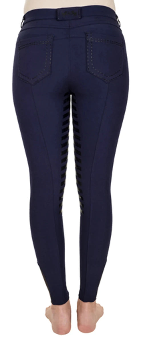 Equine Couture Ladies Nora Extended Knee Patch Breeches, view 15