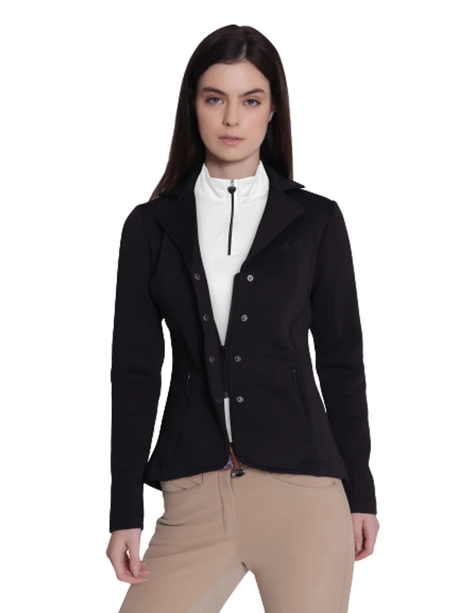 Equine Couture Spacer 3D Ladies Show Coat-Black-L, view 8