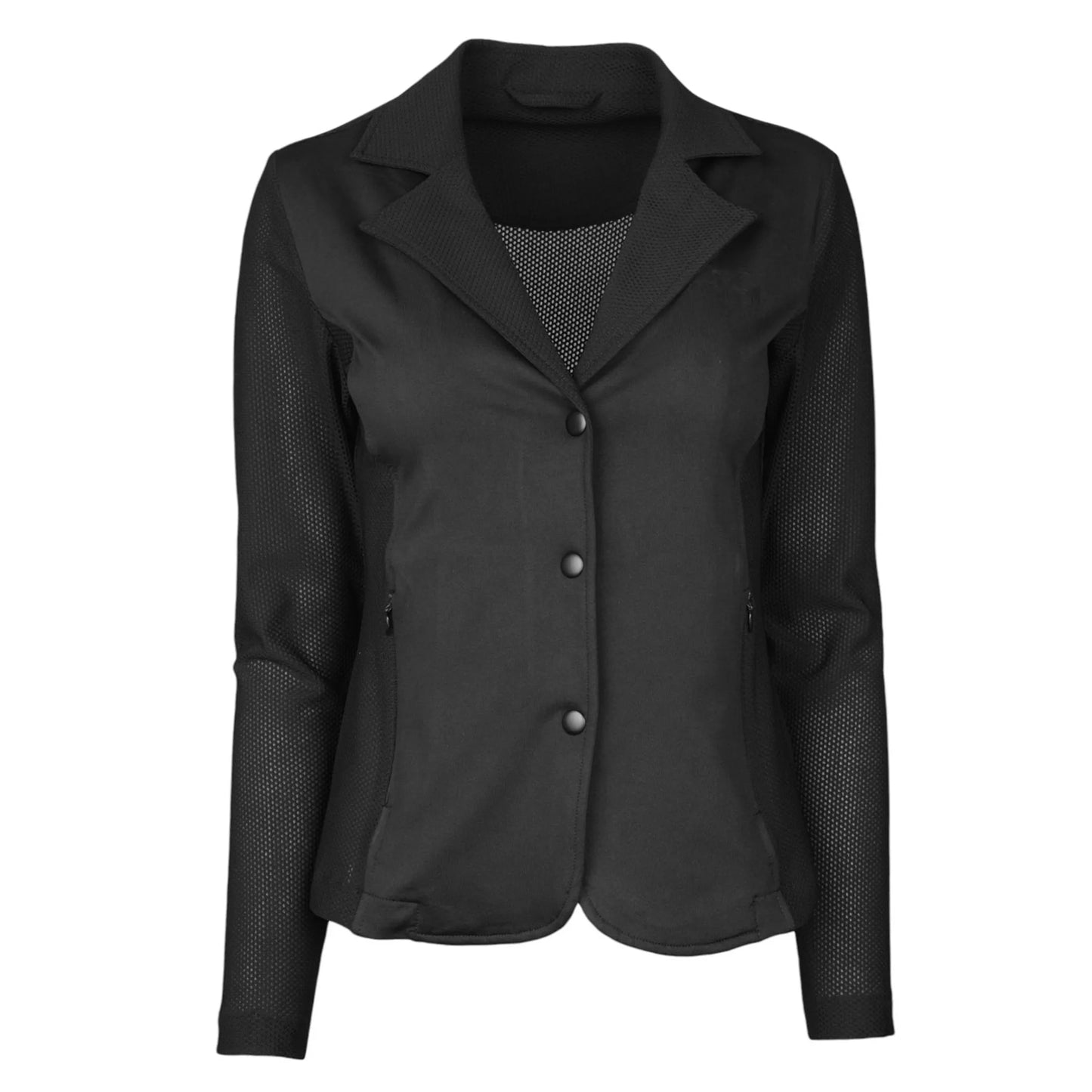 Equine Couture EquiVent H Ladies Show Coat-Black-L