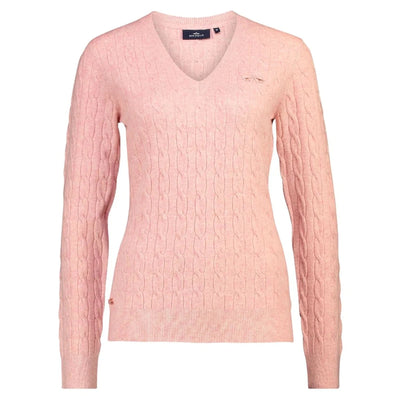 HV Polo Cable Pullover HVPClassy-Blush Melange-Large