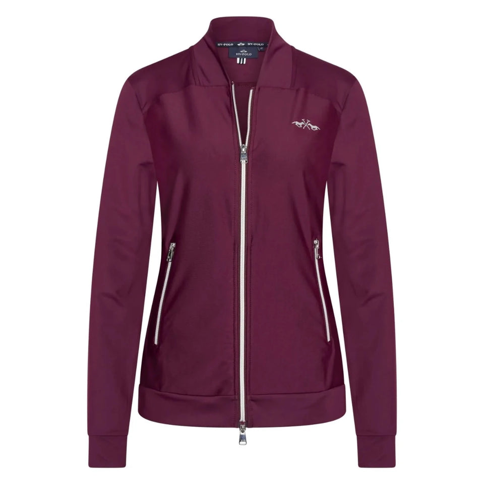 HV Polo Tech Cardigan HVPTeddy-Dark berry-Medium, view 3