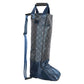 HV Polo Boots Bag HVPWelmoed Shine-Deep Sea Blue-1SIZE with patterned fabric and padded blue shoulder strap for easy carrying