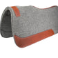 Western Saddle Pad - 1 Inch Thick Woolen Felt Saddle Pad with Wither Relief & Wear Leathers - TuffRider San Antonio designed for horse tack