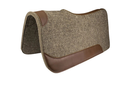 TuffRider Sioux Felt Western Saddle Pad - Compressed Wool Saddle Blanket with Wither Relief - Pets Perfect