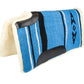 TuffRider Phoenix Large Acrylic Western Saddle Pad - Fleece Lined Horse Saddle Blanket with Wither Relief in blue