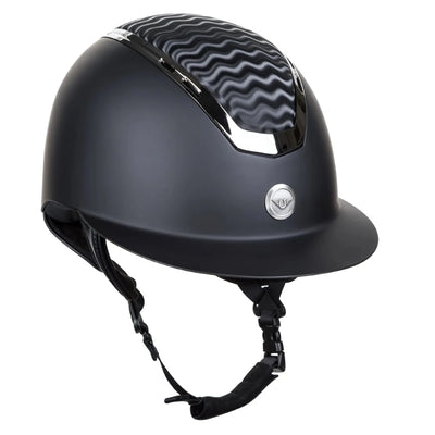Tuffrider Ultimate Wide Brim Helmet- Black and White- Large, 1