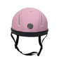 TuffRider Shield Riding Helmet with Adjust A Dial-Black-L in soft pink with black strap for equestrian use