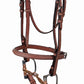 Laureate by Henri de Rivel Raised Fancy Stitched Bridle with Laced Reins in brown leather for equestrian use