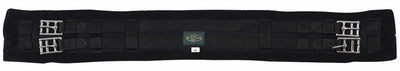 Synthetic Fleece Dressage Girth - Short Girth with Elastic Ends and, Black/22