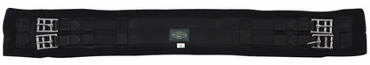 Synthetic Fleece Dressage Girth - Short Girth with Elastic Ends and Roller Buckles for secure horse tack fit