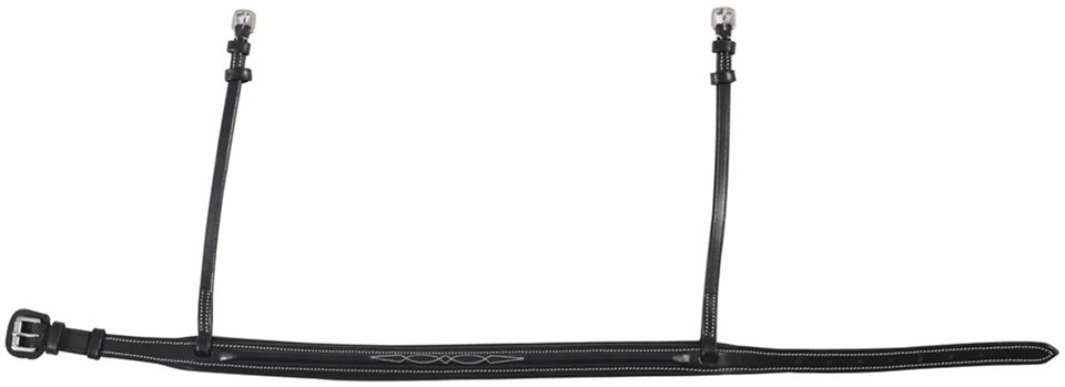 Henri de Rivel Pro Wide Padded Raised Fancy Stitched Noseband For Mono, black/COB