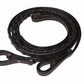 Dark brown braided leather reins for horse tack, part of the Henri De Rivel Jaipur Polo Saddle set.