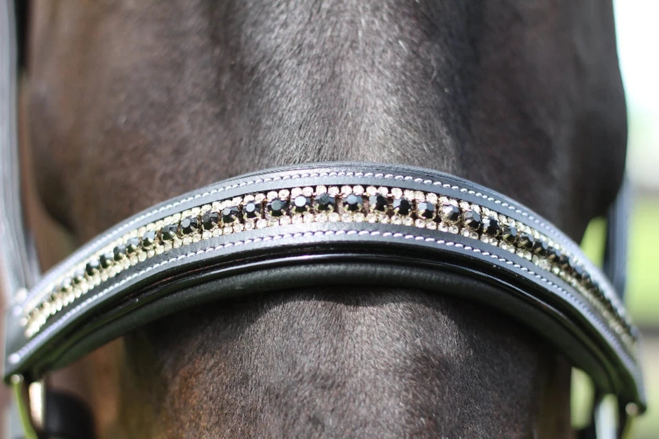 Henri de Rivel Padded Jewel Halter - Premium Leather Horse Halter with, view 12