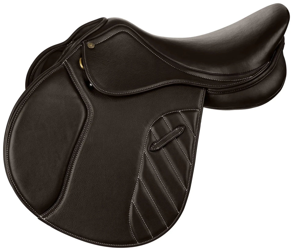 Henri de Rivel Synergy Plus Saddle- Flocked, Havana, 16.5, view 5