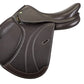 Henri de Rivel Equipe Covered Close Contact Saddle - Interchangeable Gullet System with Grippy Seat & Foam Panels in dark brown leather