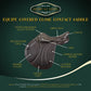 Henri de Rivel Equipe Covered Close Contact Saddle - Interchangeable Gullet System with Grippy Seat & Foam Panels features labeled parts.