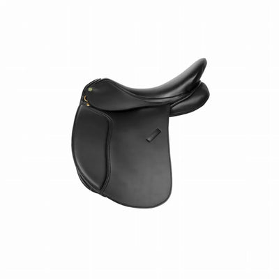 Vegan Dressage Saddle - Premium Synthetic Leather Horse Saddle for, 17.5/1