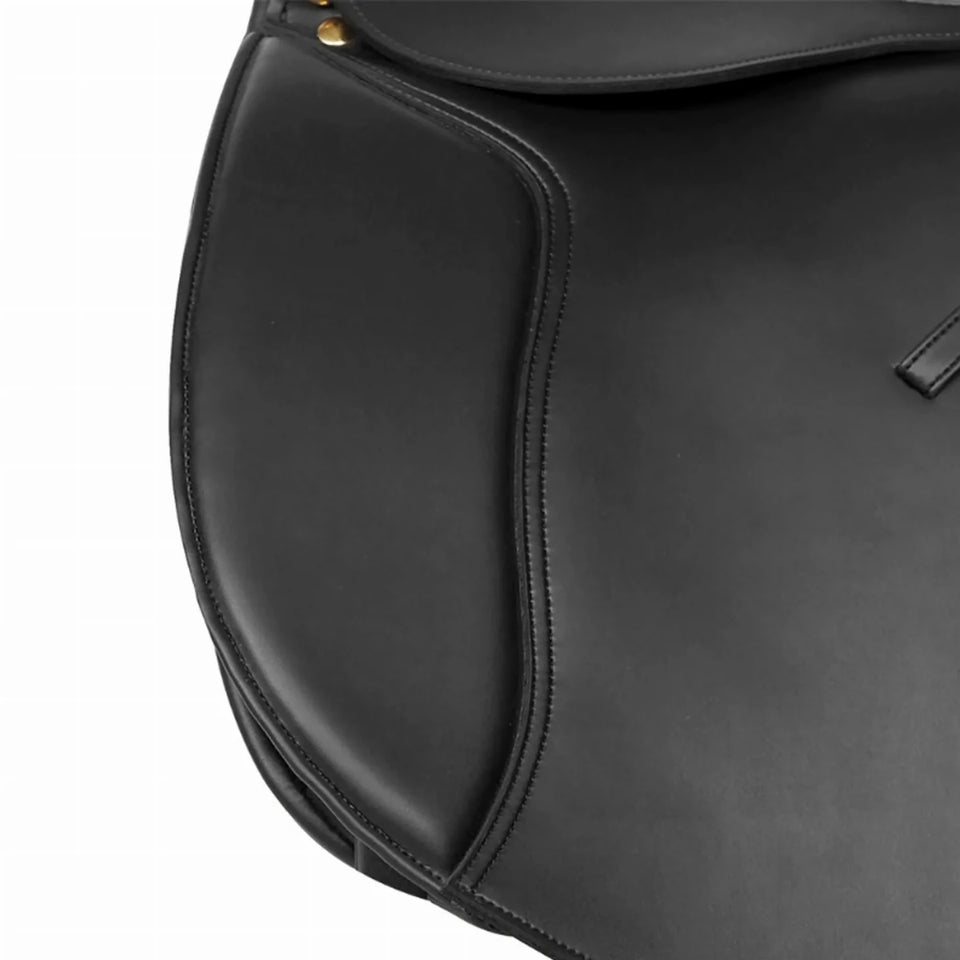 Vegan Dressage Saddle - Premium Synthetic Leather Horse Saddle for, view 6