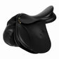 Vegan Synthetic All Purpose Horse Saddle - Interchangeable Gullet System - Lightweight English Saddle for Trail Riding & Ring Work - Color: Black | Pack Of: 1 |