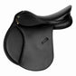 Vegan Synthetic All Purpose Horse Saddle - Interchangeable Gullet System - Lightweight English Saddle for Trail Riding & Ring Work - Color: Black | Pack Of: 1 |