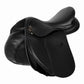 Vegan Synthetic All Purpose Pony Saddle - Lightweight English Saddle for Ponies - Interchangeable Gullet System - Animal-Free Tack - Color: Black | Pack Of: 1 |