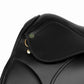 Vegan Synthetic All Purpose Pony Saddle - Lightweight English Saddle for Ponies - Interchangeable Gullet System - Animal-Free Tack - Color: Black | Pack Of: 1 |