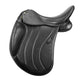 Henri de Rivel Parisian Monoflap Dressage Saddle in black leather with ergonomic design for rider comfort and horse support