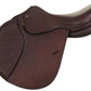 Henri De Rivel Laureate Leather IGP Saddle in rich brown leather with detailed stitching for equestrian use