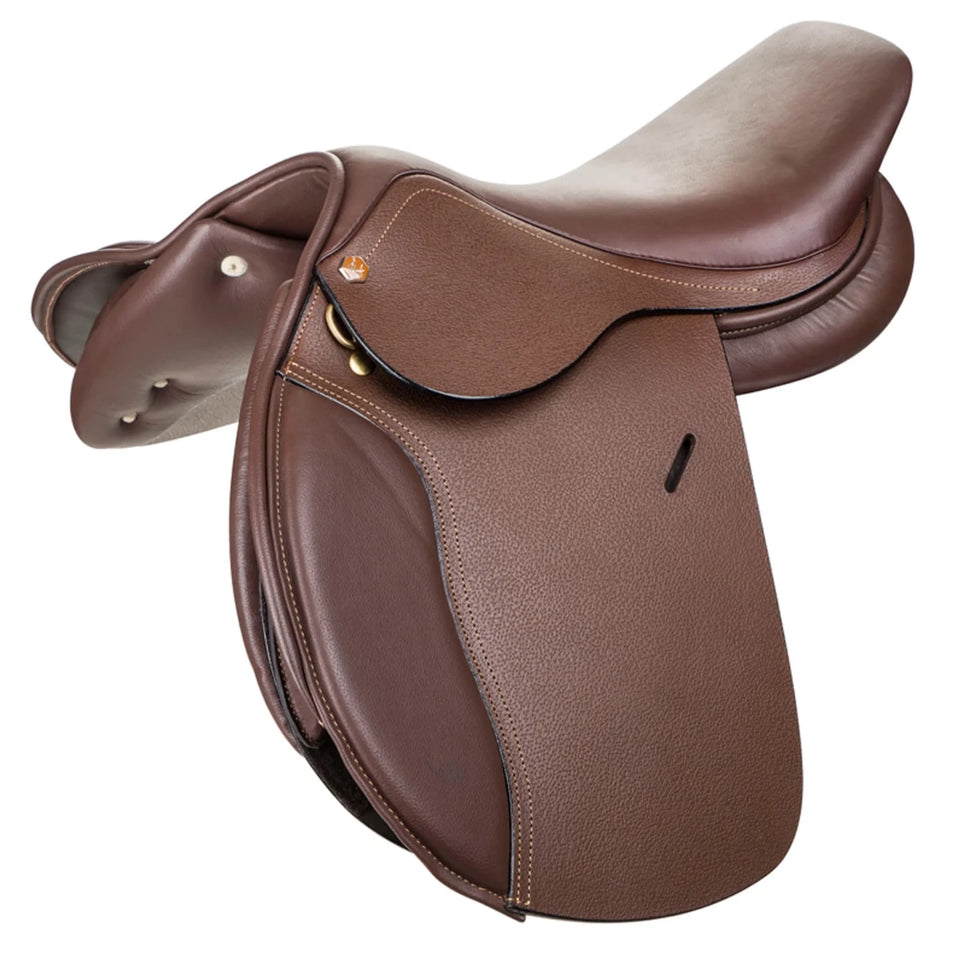 Henri de Rivel Novice Club Close Contact Saddle, Australian nut/REGULAR 14