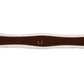 Henri de Rivel Detachable Fleece Lined Girth - Australian Nut - 42 with fleece lining and stainless steel buckles for horse tack