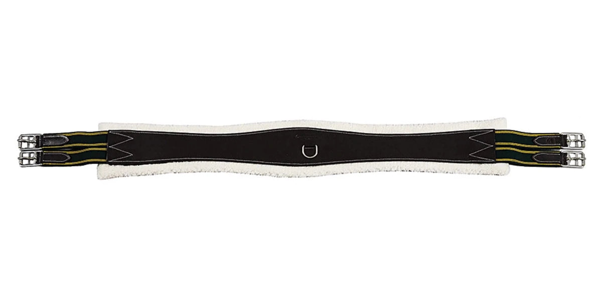 Fleece Lined Girth - Detachable Fleece Overlay Girth with Elastic Ends for comfortable equestrian use