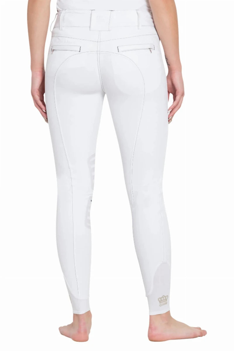 Women's Riding Breeches, Coolmax Microfiber with Silicone Knee Patches, Graphite/30, view 5