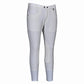 Men's Riding Breeches - Bamboo Cotton Knee Patch Breeches with UltraGripp in white, designed for comfort and durability.