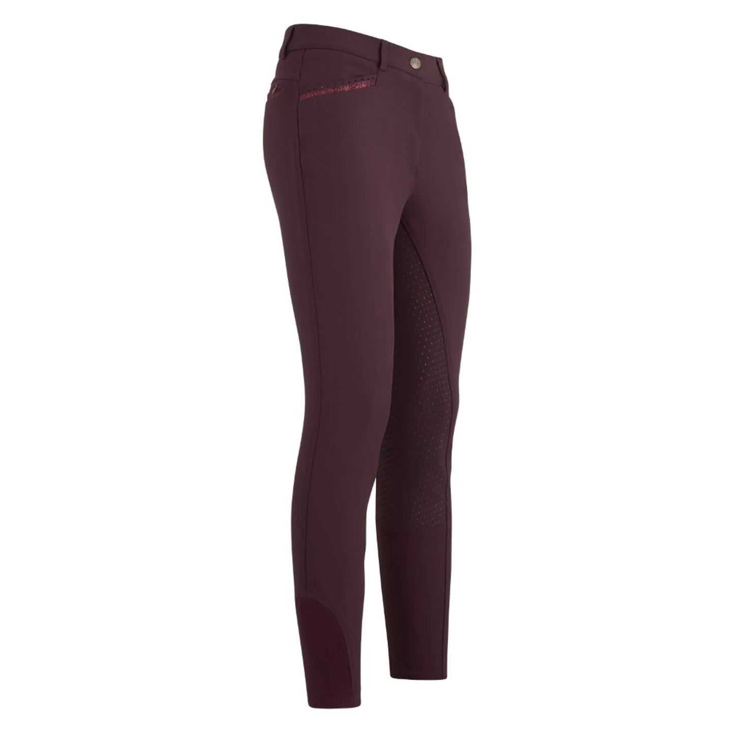 Imperial Riding Breeches IRHEl Capone FullGrip- Bordeaux - 34 EU shown in burgundy with full grip and slim fit design