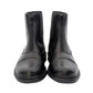 TuffRider Children's Perfect Front Zip Paddock Boots in black, smooth leather with front zipper closure for easy wear.