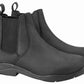 Women's Paddock Boots - Pull-On Equestrian Riding Boots with Elastic Gussets & Coated Leather - TuffRider in black