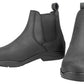 Women's Paddock Boots - Pull-On Equestrian Riding Boots with Elastic Gussets & Coated Leather - TuffRider in black