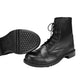 Tuffrider Ladies Perfect Laced Paddock Boots in black leather with rubber sole, lace-up design for equestrian use