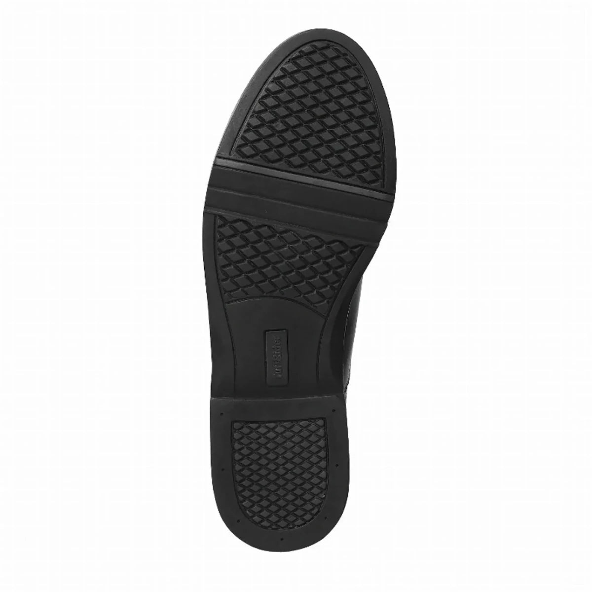 Sole view of TuffRider Men's Starter Front Zip Paddock Boots - Waterproof Synthetic Leather Riding Boots for Equestrian