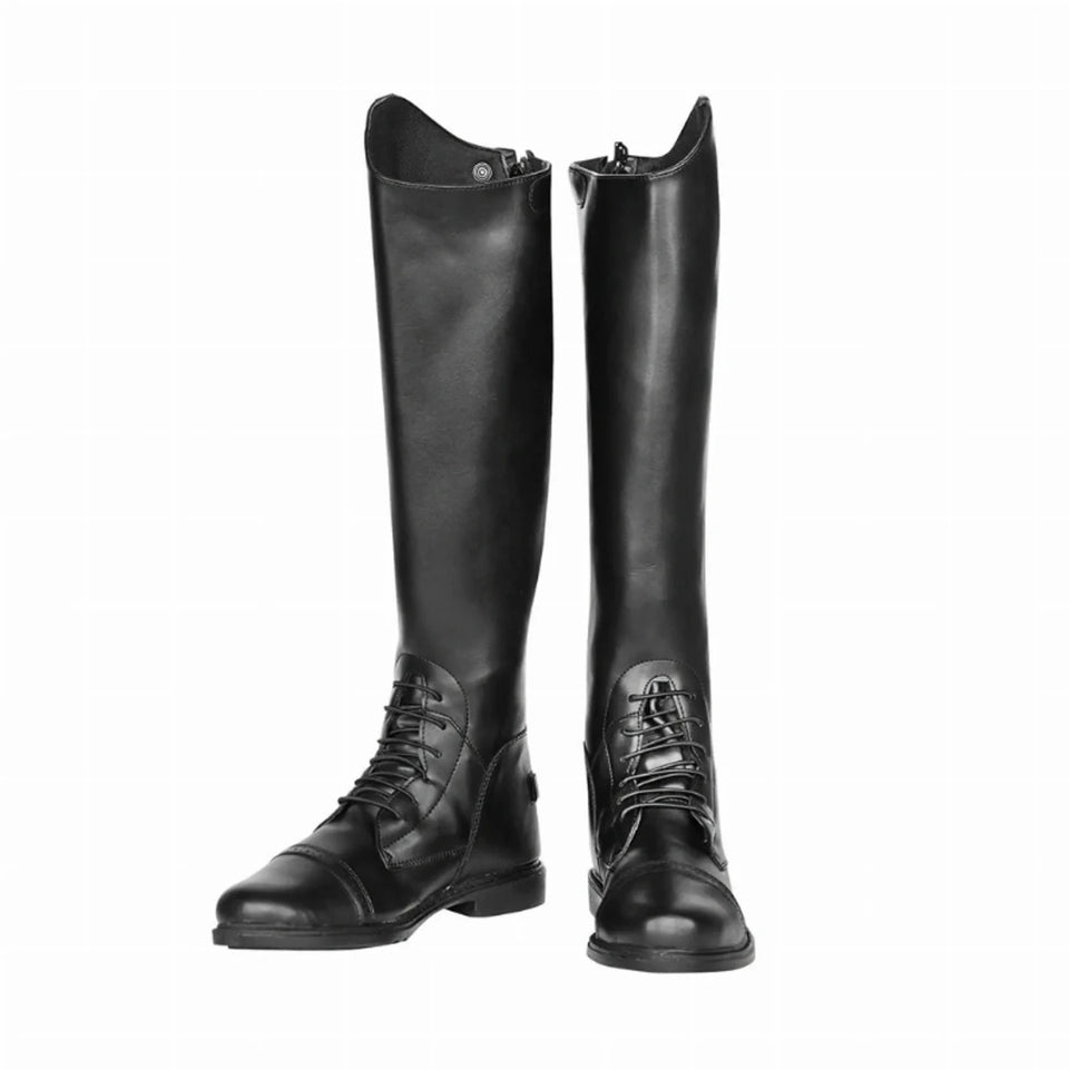 TuffRider Men's Starter Front Zip Field Boots, Black/9, view 3