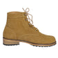 TuffRider Ladies Eton Boot in tan suede with lace-up closure and durable sole for equestrian use and outdoor activities