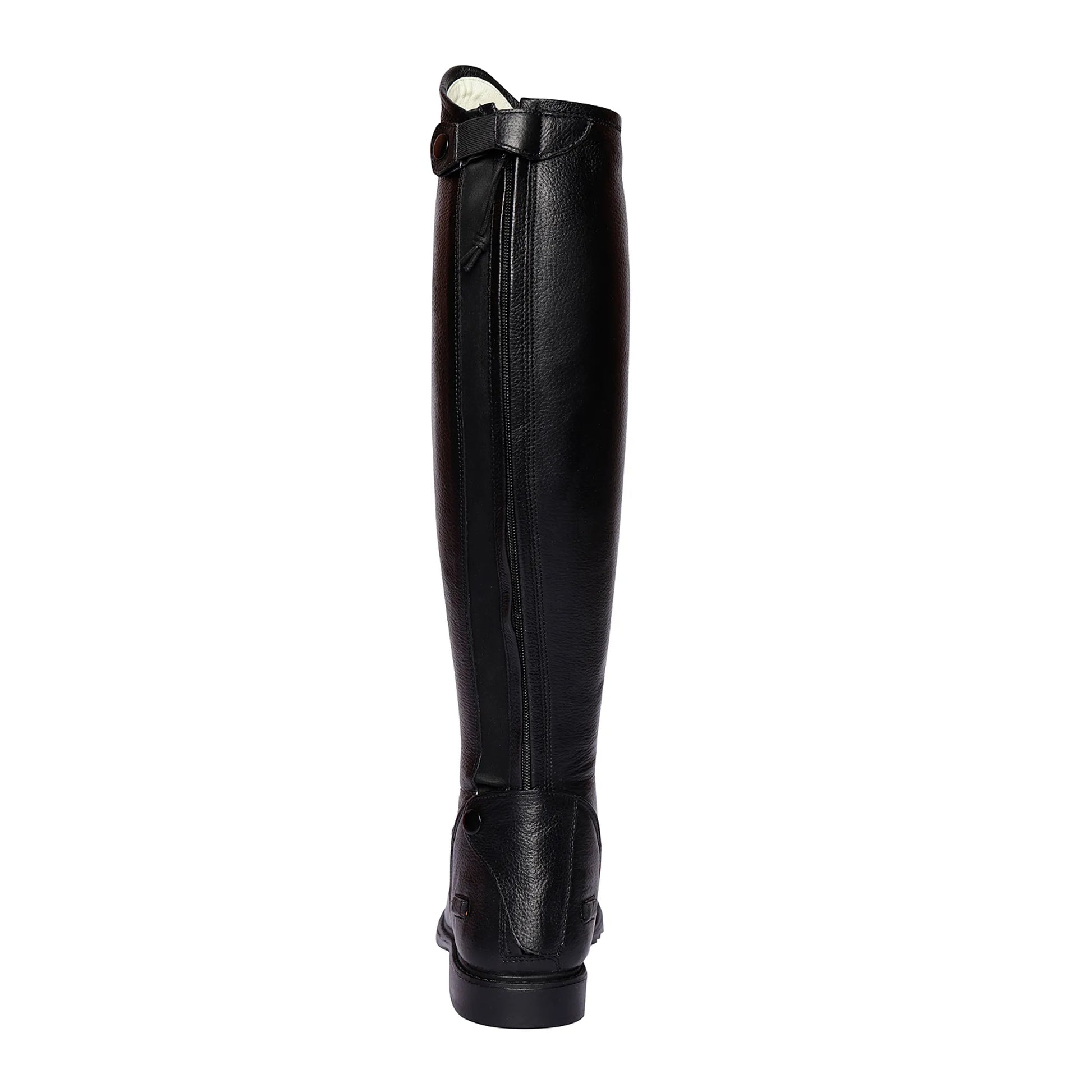TuffRider Men's Belmont Dress Boot - Black - 11 - Wide, tall equestrian style boot with buckle detail and zipper back closure
