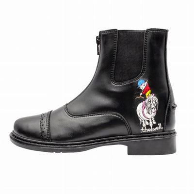 TuffRider Children's Thelwell Sweep Front Zip Paddock Boots, 8/1