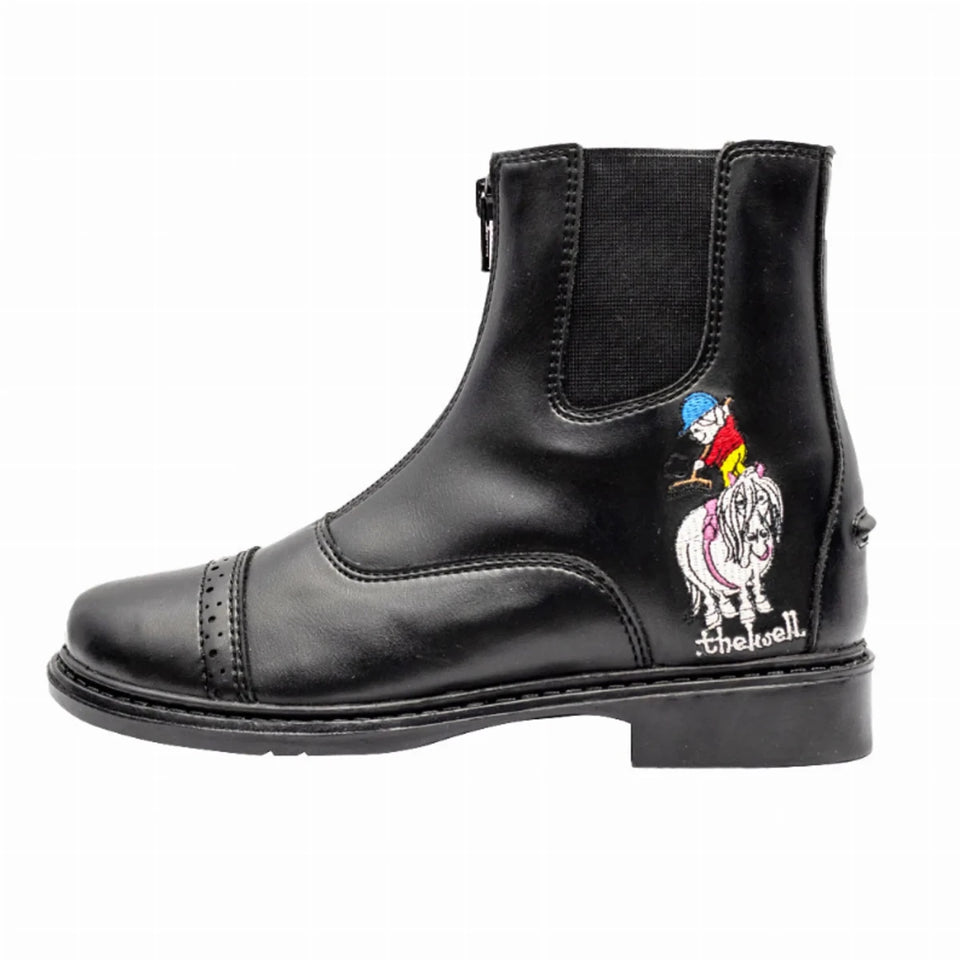 TuffRider Children's Thelwell Sweep Front Zip Paddock Boots, 10/1, view 3