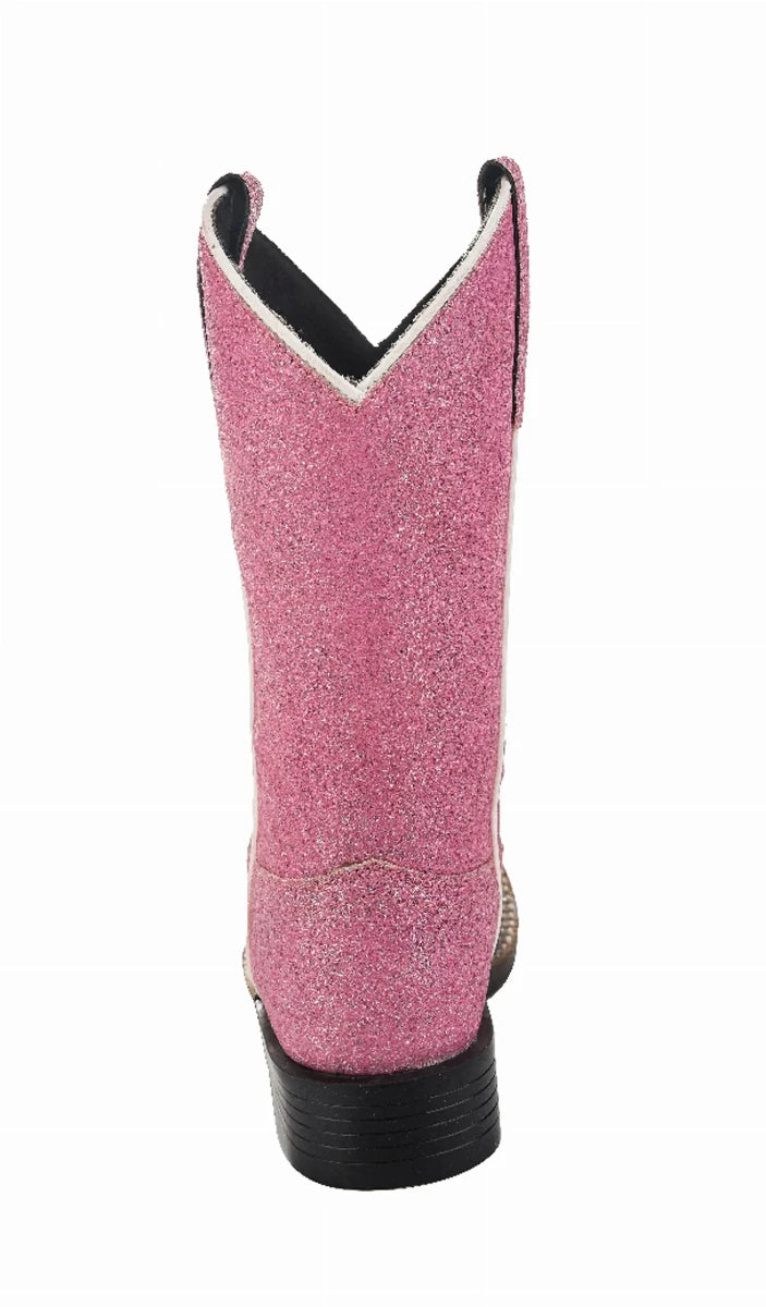 Tuffrider Children's Pink Glitter Western Boot, view 14