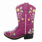 Youth Girls Western Cowgirl Boots - Floral Embroidered Riding Boots with Durable Rubber Outsole - TuffRider